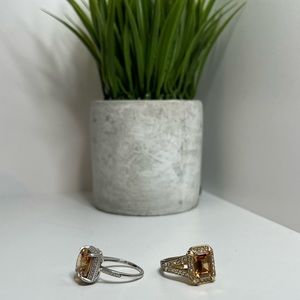 Yellow Jewel ring set